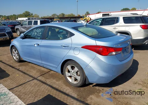 2012 Hyundai Elantra Gls (Ulsan Plant) z USA, uszkodzony, nr VIN KMHDH4AE1CU314597
